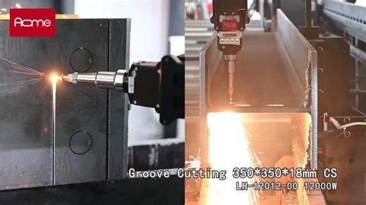 Acme laser star machine for processing big size profiles H beams/ I beams. How to achieve the highest working precision in the cutting procedure? We use the best supplier of laser cutting machine's control system in China and has the firmest cooperation relationship with them. #fiberlasercuttingmachine #buildingmaterials #acmelaser #tubelaser #tubelasercutting | Acme Laser