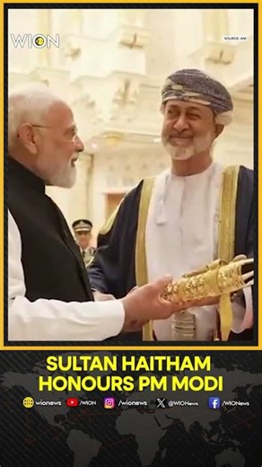 Sultan Haitham Honours PM Modi with Order of Oman in Muscat | WION