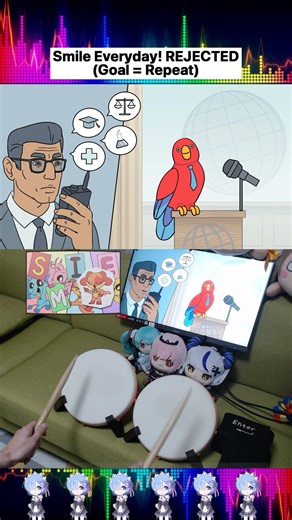 Smile Everyday! REJECTED - Poppy playtime | Bits & Bops with Drums 🥁