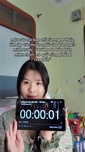 một câu nói bạn chỉ cần nghe thấy, liền lập tức muốn ngồi vào bàn học? mình trước: “đường do bản thân mình chọn, có quỳ cũng phải đi cho hết.” #xiuling4226 #studyvlog #motivation #vlog #study