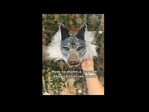 Tutorial on how to make a custom shaped therian/cat mask