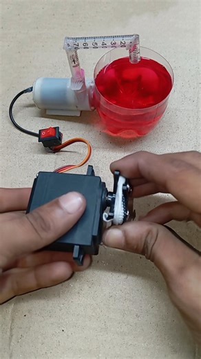 Powering Water Pump Machine With Gear Motor Power Generating System