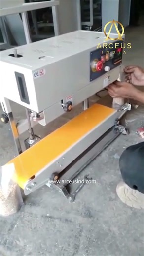 Band Sealer for Ready Pouches | Horizontal Sealing in Band Sealer #bandsealermachine #vffsmachine