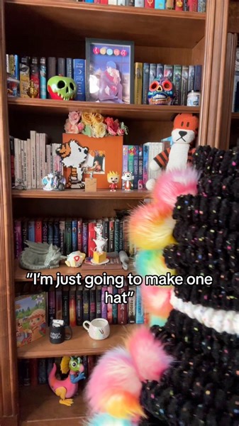 Oopsies. Pnw beanie pattern by Y&V Crochet parfait chunky pom Pom yarn in “neon lights” from Premier Yarns 🤪🤪🤪 #crochet #crocheting #crocheter #beanie #pompombeanie #premieryarns #parfaitchunkypompomyarn #pnwbeanie | Hooks & Twists