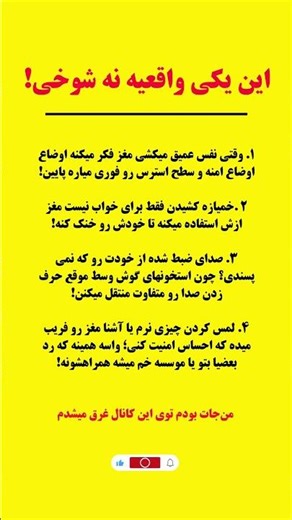 ۴ حقیقت علمی که مغزت ازت قایم کرده! (واقعی نه انگیزشی) 🧠🔥 #روانشناسی#علم_مغز#مدیریت_استرس#رشد_فردی