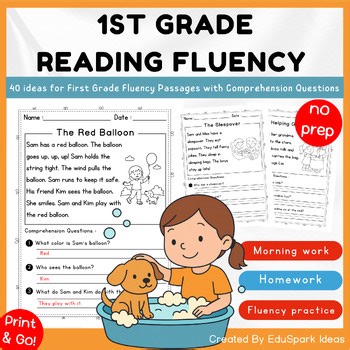 First Grade Fluency Passages with Comprehension Questions – Reading Fluency