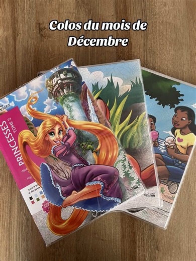 Un total de 7 colos réalisés pendant le mois de décembre ❄️ #coloriagemysteredisney #arttheraphy #colodumois