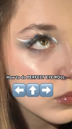 Perfect eye roll tutorial👀 #eye #eyes #trend #browneyes #tutorial