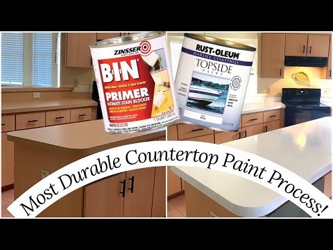 Painted COUNTERTOPS |Strong & Durable |Using Subscribers Suggestions|Top Coat Paint Rust-Oleum