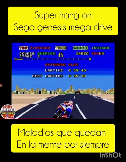 super hang on sega genesis mega Drive #gameplay