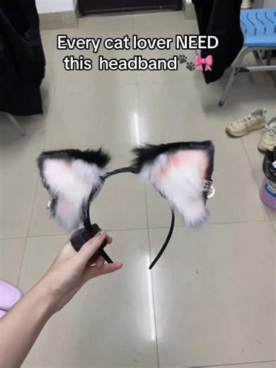 Moving cat ears just hit different#catlover #headband #catgirl | headband