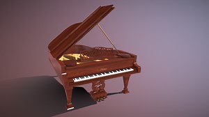Grand Piano - Download Free 3D model by ghosted (@dianaavlis2002)