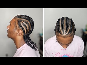Men’s Cornrow Braid Hairstyle Tutorial 🔥 | Step-by-Step Beginner-Friendly Guide