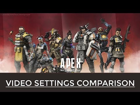 APEX LEGENDS, 2X 4X 8X 16X, TEXTURE FILTERING , VIDEO SETTINGS COMPARISON