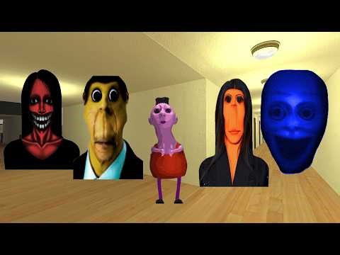 Plankton Aughh,Jungler,Obunga,Kuchisake Onna And My Name Is Aughh Nextbot in Garry’s Mod