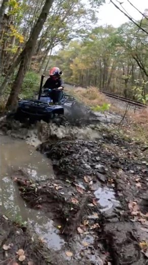 Full mudding video!⬆️⬆️ #atv #offroad #mudding #honda