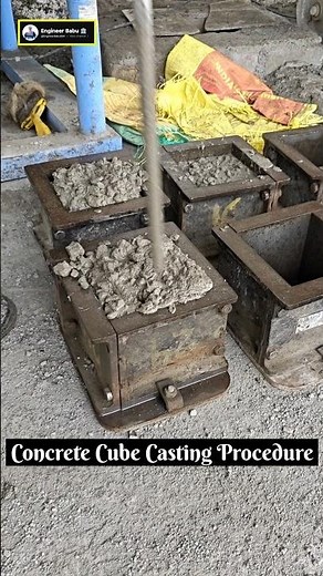 Cube Casting Procedure ।। Concrete Cube casting Procedure ।। #civilengineering #construction