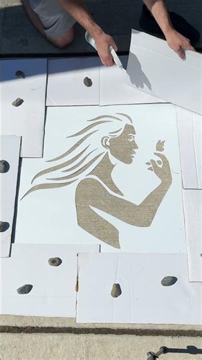 Making art that only appears when it rains...