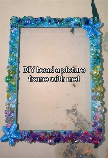 DIY Bead Picture Frame for Secret Santa Gift
