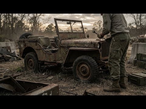 Willys MB Jeep 1943 Restoration ASMR | WWII Military Vehicle Rebuild