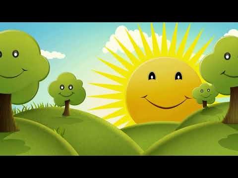 Cartoon Sunrise loop Video
