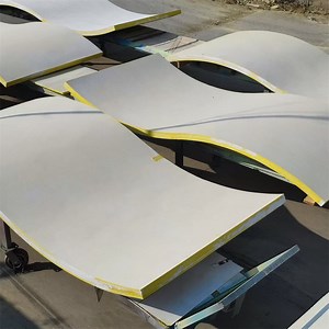 [Hot Item] Cheap Fiberglass Board Curved Acoustic Panels Curved Suspended Ceiling