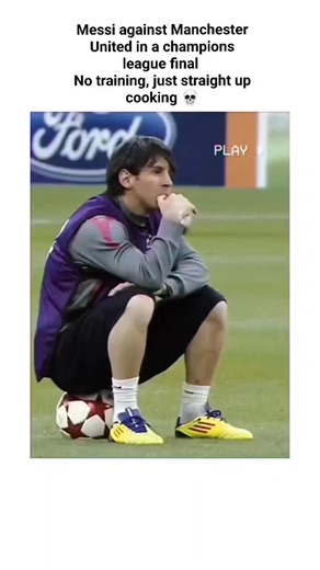 interesting on Instagram: "This post highlights Lionel Messi's iconic performance in the 2009 UEFA Champions League Final, where Barcelona defeated Manchester United 2-0; Messi's header sealed the win, earning him Man of the Match honors in a match viewed by over 109 million globally. The video montage contrasts Messi's calm pre-game reflection on the bench with his explosive play, including dribbles past defenders and the goal, amplifying the "aura" theme from the quoted 2024 Dortmund post that
