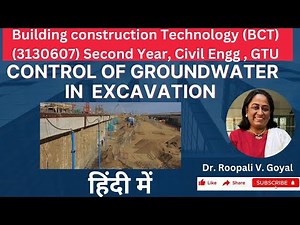 Methods to Groundwater Control in Excavation हिंदी में#excavation #civilengineer #gtuexam @Civil101