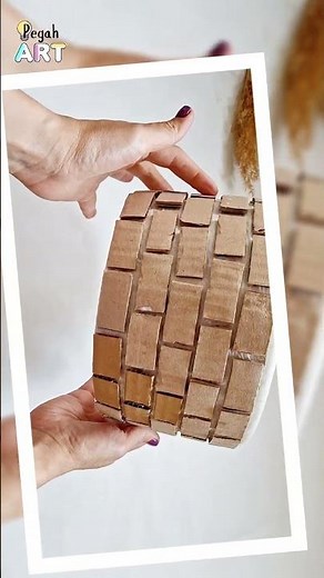 DIY with Plastic Container | Easy Upcycled Craft Idea 🌿#short #shorts #tiktok #diy #homedecor #craft