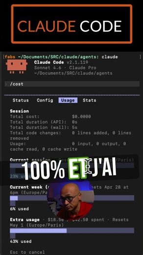 The cost command in Claude code #claudecode