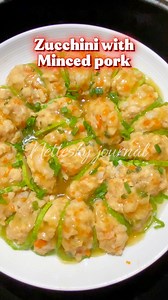 Healthy dish and less oil… Steam zucchini with mince chicken amd mince shrimp! Can use minc #fblifestyle #netteskyjournal #OFWHONGKONG #zucchini #mincemeat | Nettesky journal