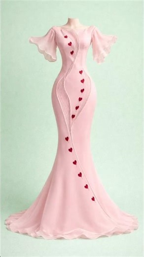 Creating an elegant pink gown for a party. #dressdesign #fashionart #shorts #shortvideo