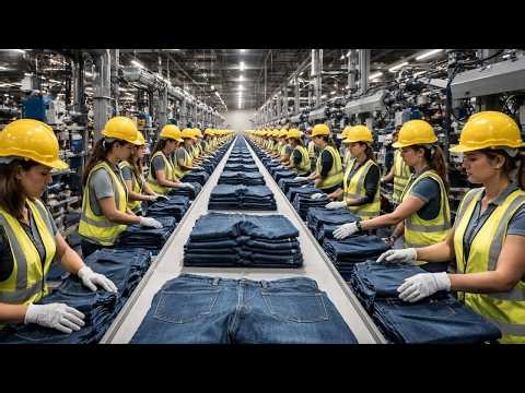 Inside a Levi's Denim Factory From Raw Cotton Bolls to Classic 501 Blue Jeans Full Process.
