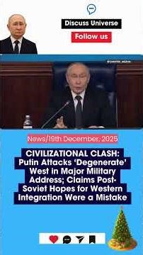 Putin Attacks ‘Degenerate’ West in Major Military Address | DISCUSS