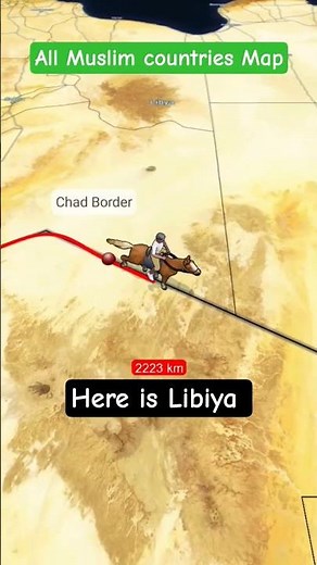 All Muslim countries Map, here is Libiya #shorts #muslim #countries #viral #makkah #madina #libiya