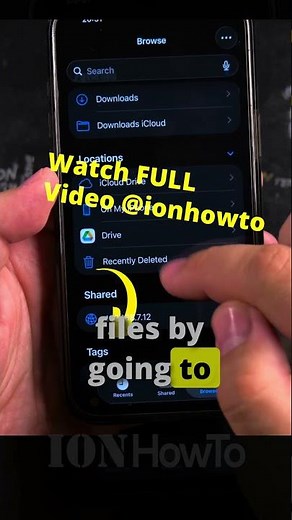 iPhone How to Delete Files using the Files App