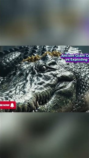 Ancient Crocodile vs Exploding Toad: Who Will Survive? #shorts