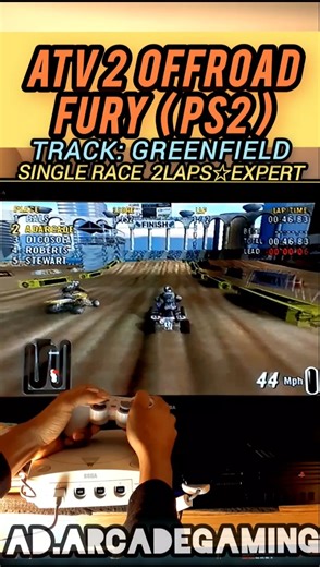 ATV Offroad Fury 2: Greenfield Single Race 2 Laps Gameplay For Playstation 2 (PS2)