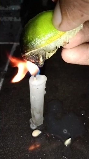 When You Drop Lemon Juice on Fire...🔥 | Crazy Science Reaction! #shortvideo #shorts