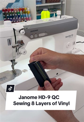 We asked David if he thinks the new HD9 QC is worth it… 👀 Here’s what he had to say — plus a look at this machine sewing through 8 layers of vinyl like a champ 💪 Want to learn more about the HD9 QC? Contact our team at Janome Junkies! 📞 813-661-9000 📧Customerservice@JanomeJunkies.com 🌐 JanomeJunkies.com #JanomeJunkies #HD9QC #JanomeHD9 #SewingMachine #HeavyDutySewing