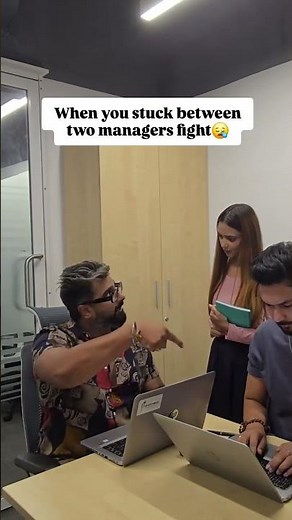 When You’re Stuck Between Two Managers Fighting😬 | Relatable Office Comedy | #CorporateLife