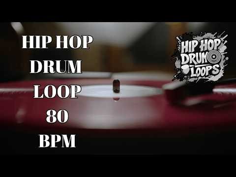 80 BPM Hip Hop Drum Loop | Steady Boom Bap Groove