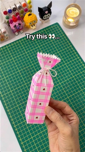 How to Make a Cute Mini Gift Bag in Seconds! 🎁 #diy #craft