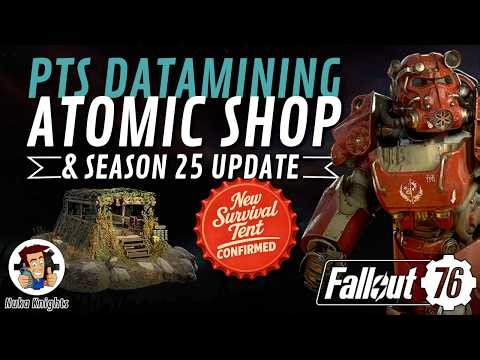 Fallout 76: PTS Datamining Atomic Shop Items & Season 25 Update (Patch 68 / PTS Update 24th April)