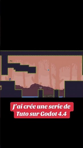 Ma nouvelle série de tutos pour créer ton 1er jeu vidéo avec Godot 4.4 a commencé ! #godot #gamedev