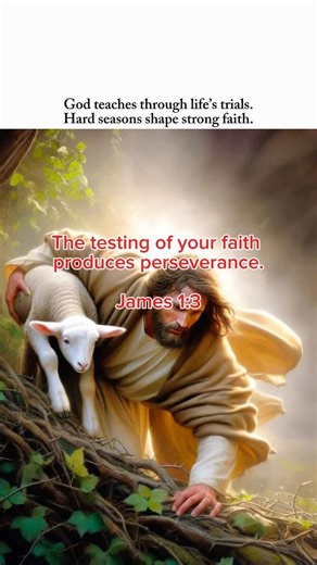 James 1:3 Testing of your faith, produces perseverance. #bible #quotes #jesus #jesuschrist #faith