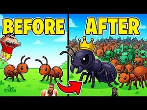 SHINCHAN NOOB vs PRO vs HACKER in ANT COLONY ROBLOX with FRANKLIN & CHOP | DREAM SQUAD