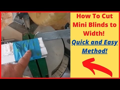 How To Cut Mini Blinds To Width Quick & Easy!
