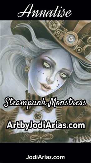 Jodi Arias Steampunk Art ⚙️ #jodiarias #art #drawing #steampunk #mitski #timburton #coraline #shorts