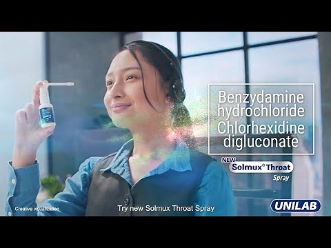 Stop itchy sore throat from getting worse with Solmux Throat Spray!